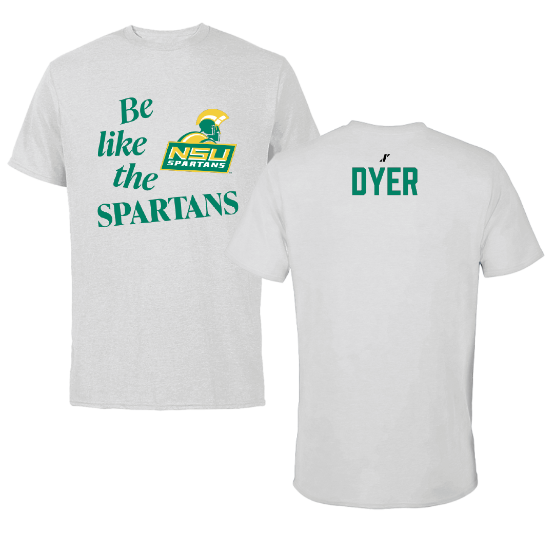 Norfolk State University TF and XC Light Gray Be Like Us Performance Tee - Daena Dyer
