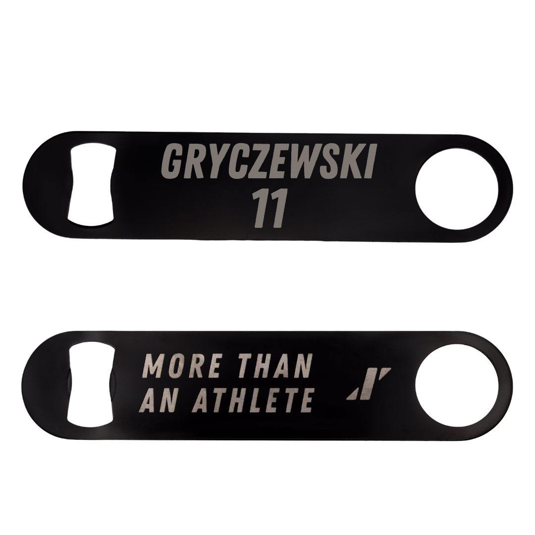 University of Rhode Island Soccer Black Bottle Opener - #11 Patrick Gryczewski