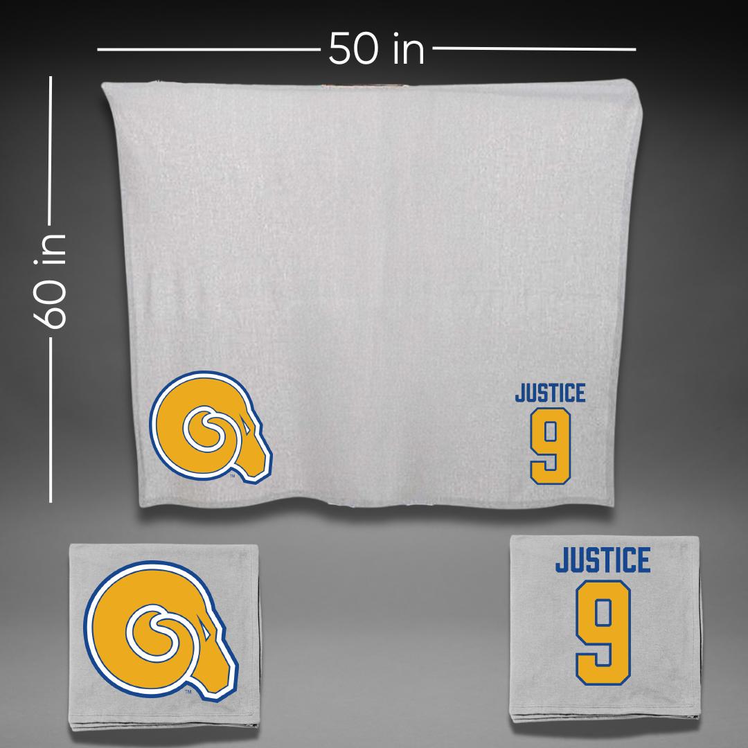 Albany State University Baseball Gray Blanket - #9 Trent Justice