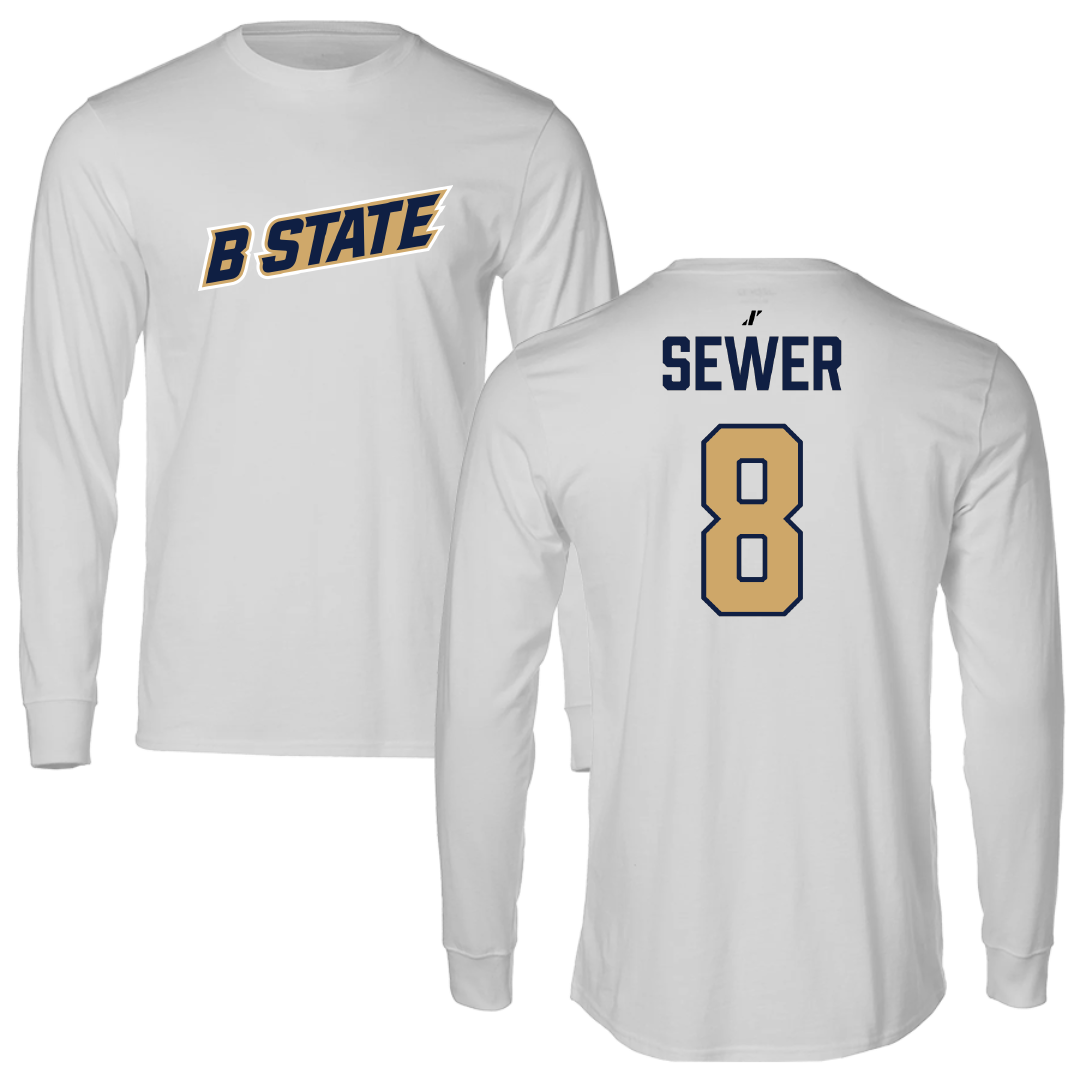 Bluefield State University Volleyball Light Gray Long Sleeve - #8 Londyn Sewer