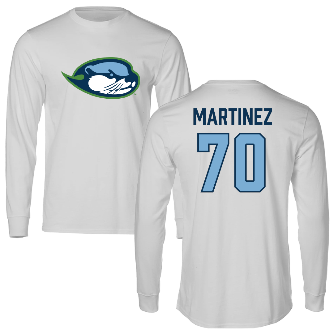 Cal State Monterey Bay Softball Light Gray Long Sleeve - #70 Nevaeh Martinez