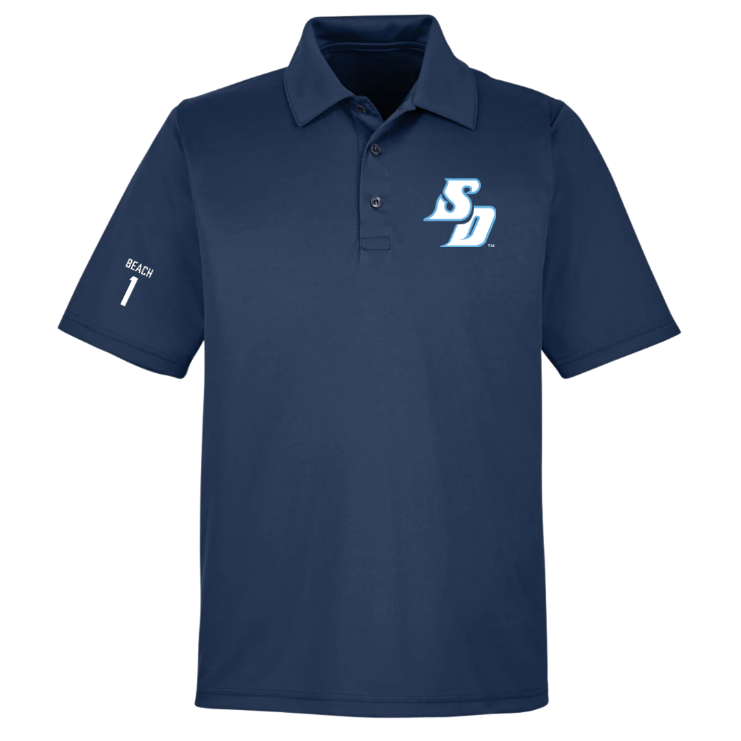 University of San Diego Volleyball (W) Navy Polo - #1 Neomi Beach