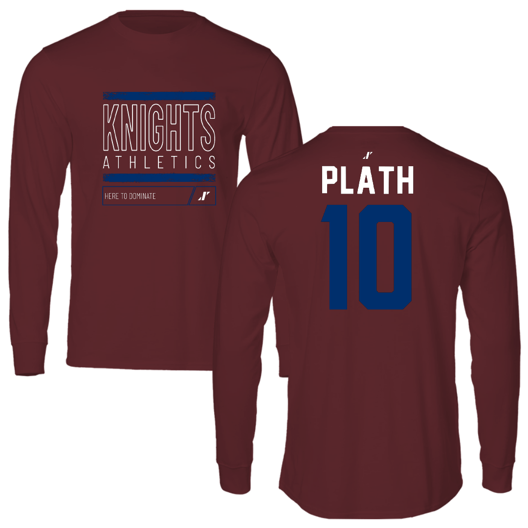 Fairleigh Dickinson University-Metropolitan Campus Softball Maroon Dominate Performance Long Sleeve - #10 Isabella Plath
