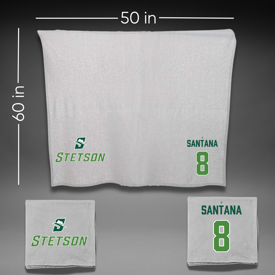 Stetson University Softball Gray Blanket - #8 Emily Santana
