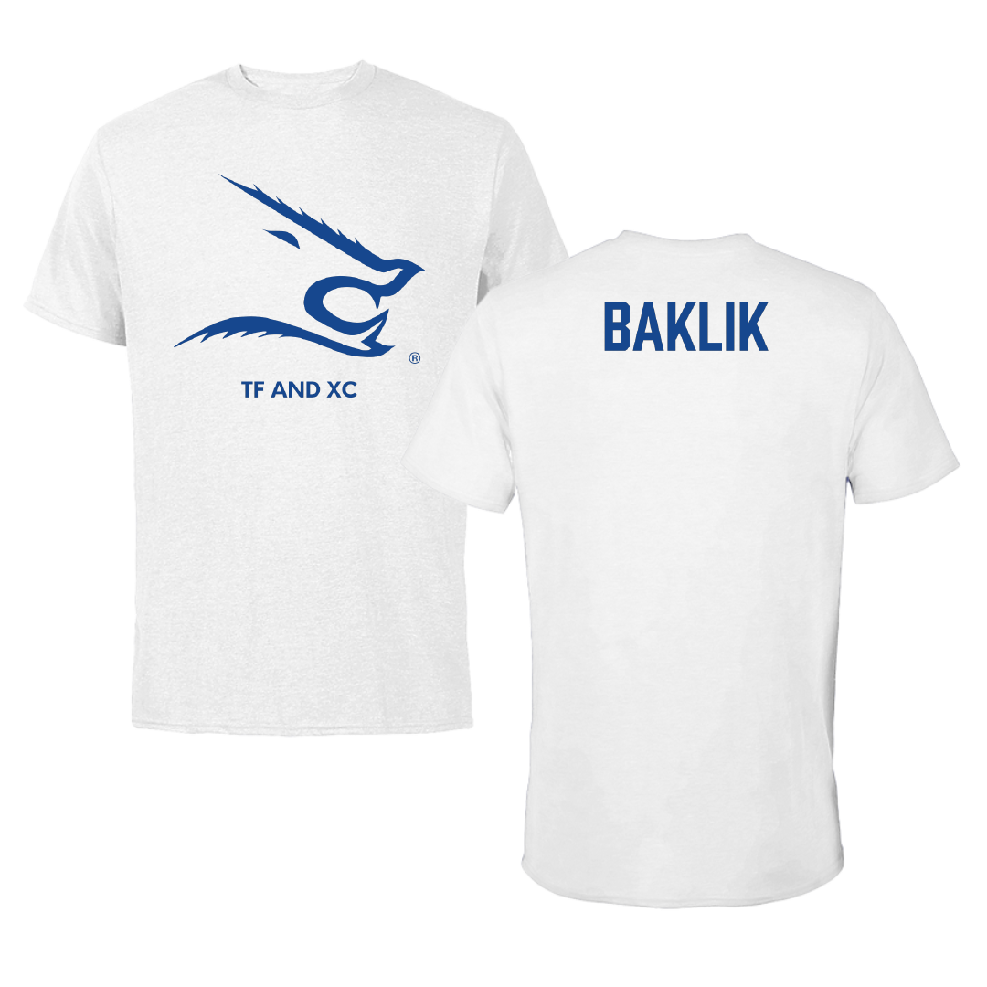 Texas A&M University-Kingsville TF and XC White Performance Tee - Payton Baklik