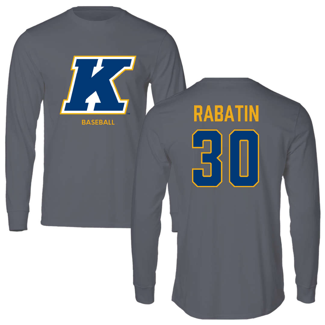 Kent State University Baseball Dark Gray Long Sleeve - #30 Ben Rabatin