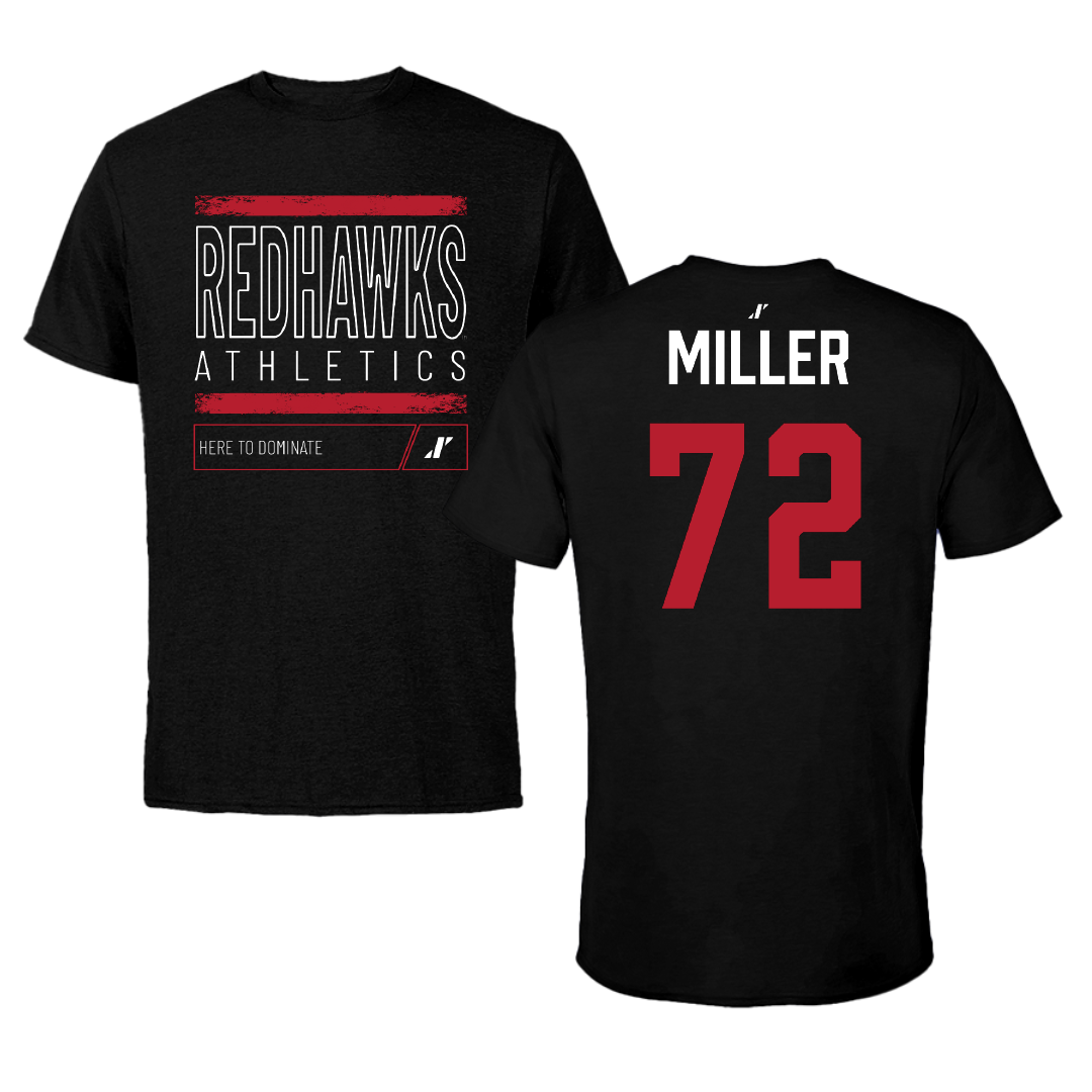 Miami University (Ohio) Softball Black Dominate Performance Tee - #72 Lindsey Miller