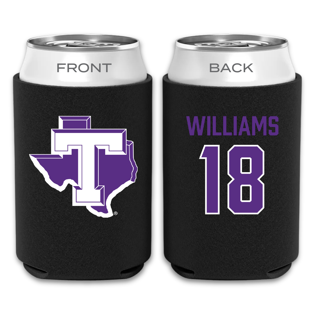 Tarleton State University Soccer (W) Black Can Cooler - #18 Gabrielle Williams