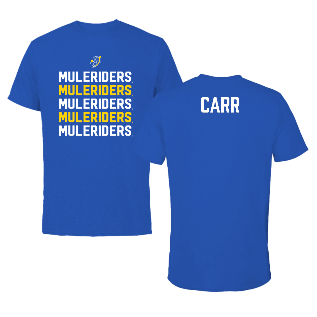 Southern Arkansas University TF and XC Blue General Performance Tee - Kailee Carr