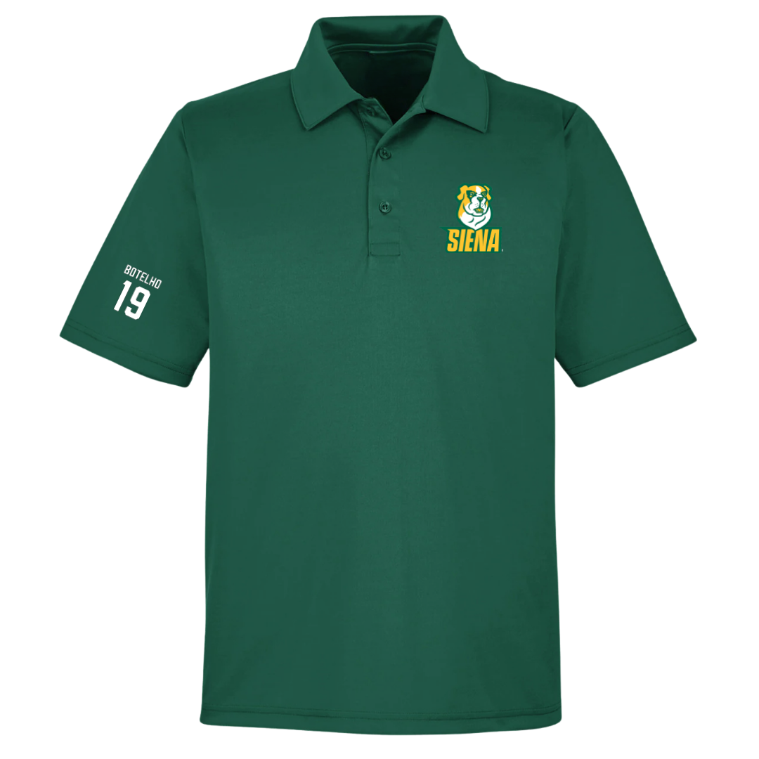 Siena University Baseball Forest Green Polo - #19 Marcus Botelho