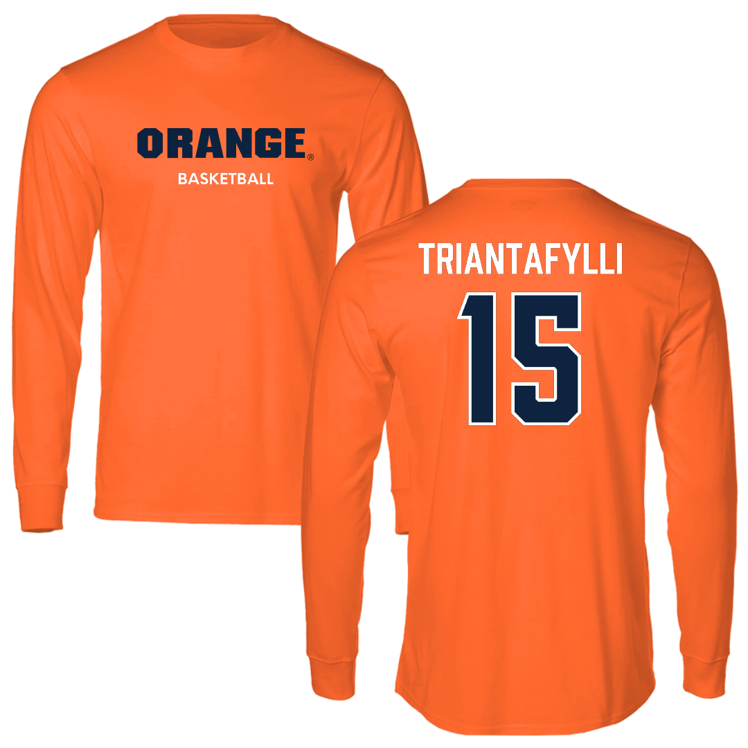 Syracuse University Basketball (W) Orange Performance Long Sleeve - #15 Marilena Triantafylli