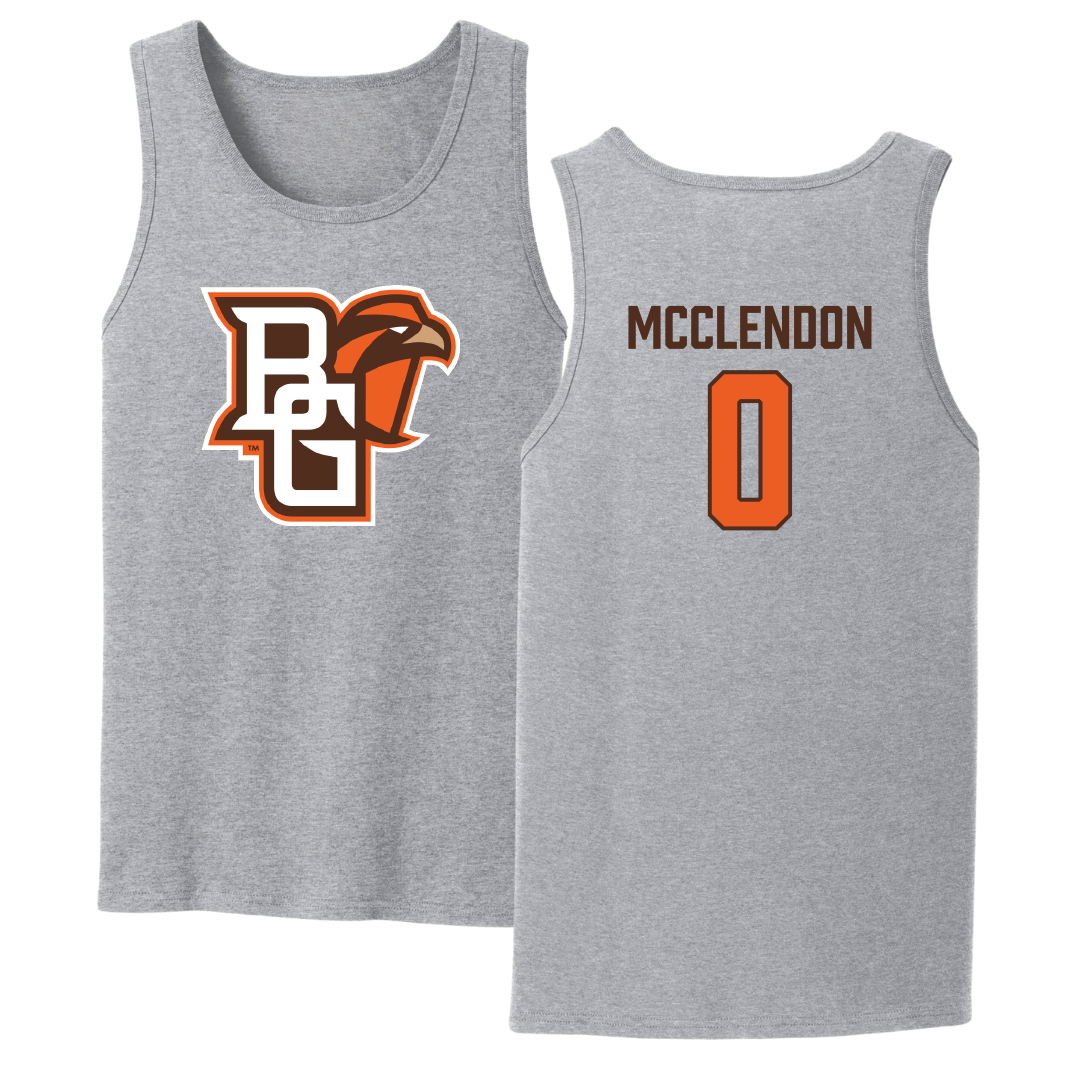 Bowling Green State University Football Sport Gray Tank Top - #0 Darius McClendon