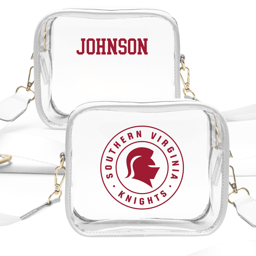 Southern Virginia University Golf (M) White Clear Stadium Bag - Nick Johnson