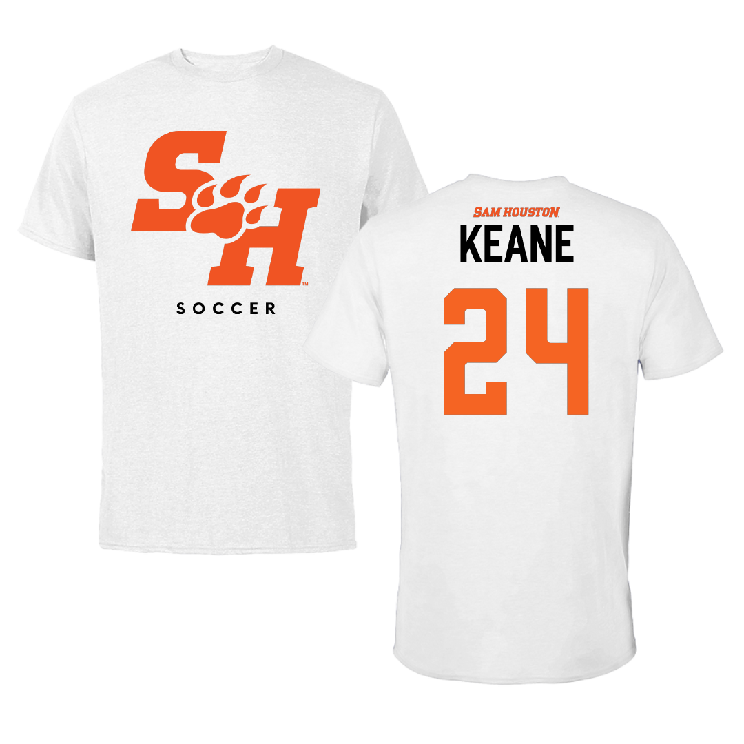 Sam Houston State University Soccer (W) White Tee - #24 Grace Keane