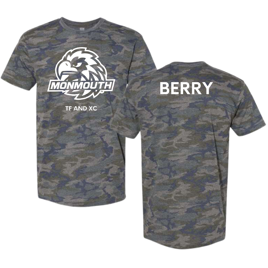 Monmouth University TF and XC Vintage Camo Tee - Seth Berry