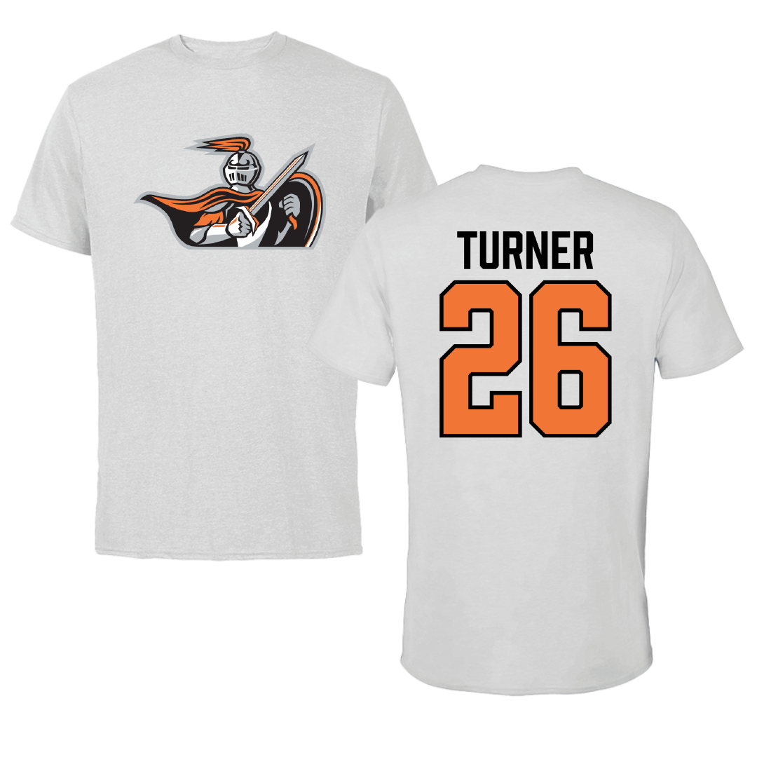 Heidelberg University Soccer Light Gray Performance Tee - #26 Brenden Turner