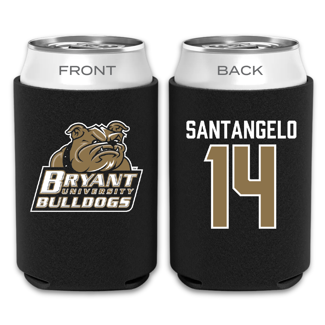 Bryant University Baseball Black Can Cooler - #14 Ryan Santangelo