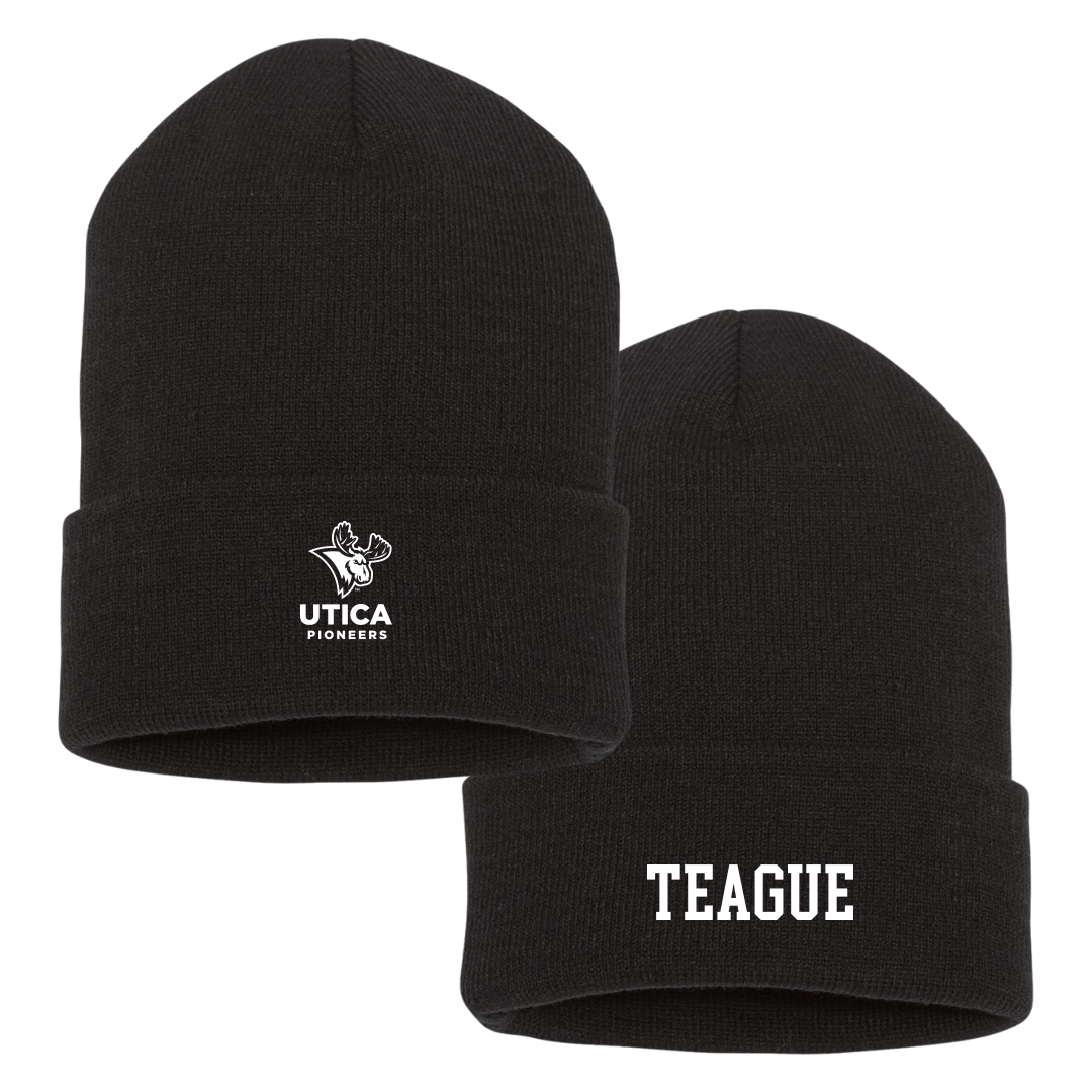 Utica University Basketball (M) Black Beanie - #22 Liam Teague