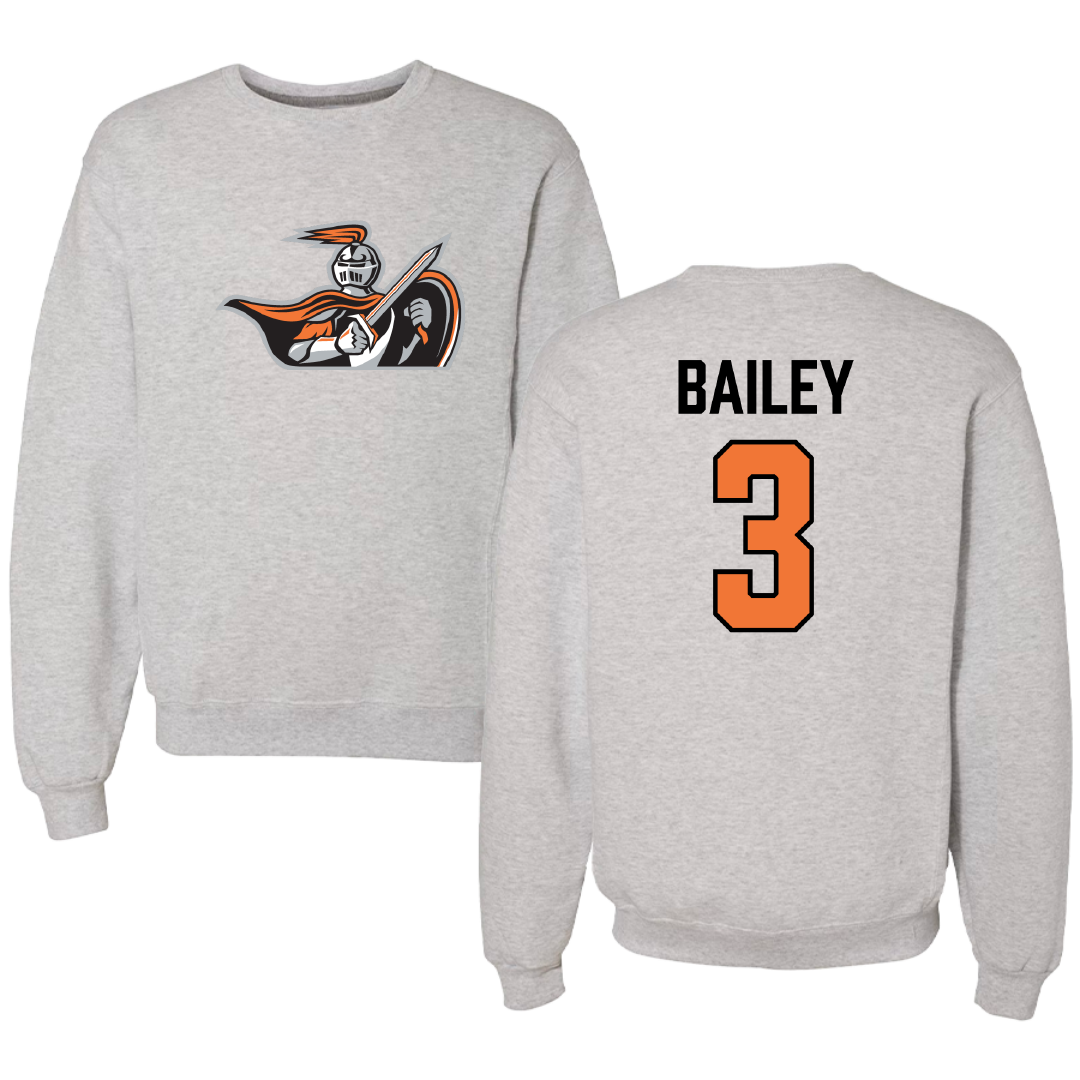 Heidelberg University Football Gray Crewneck - #3 Jordan Bailey