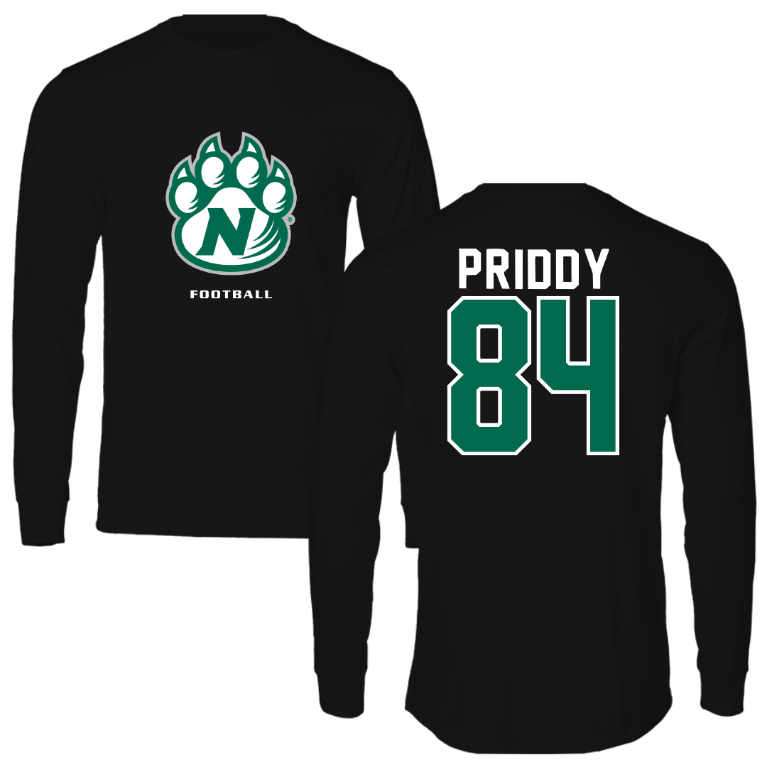 Northwest Missouri State University Football Black Performance Long Sleeve - #84 Tyson Priddy