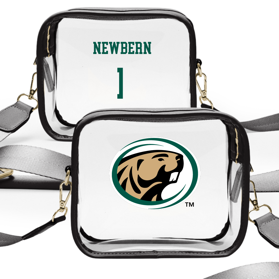 Bemidji State University Basketball (M) Black Clear Stadium Bag - #1 Peyton Newbern