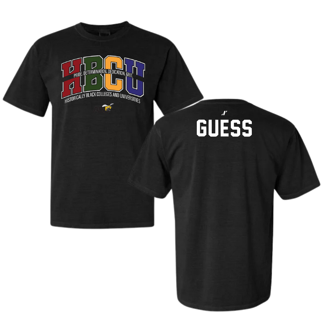 Alabama State University TF and XC Black HBCU Comfort Colors Tee - Kaylie Guess
