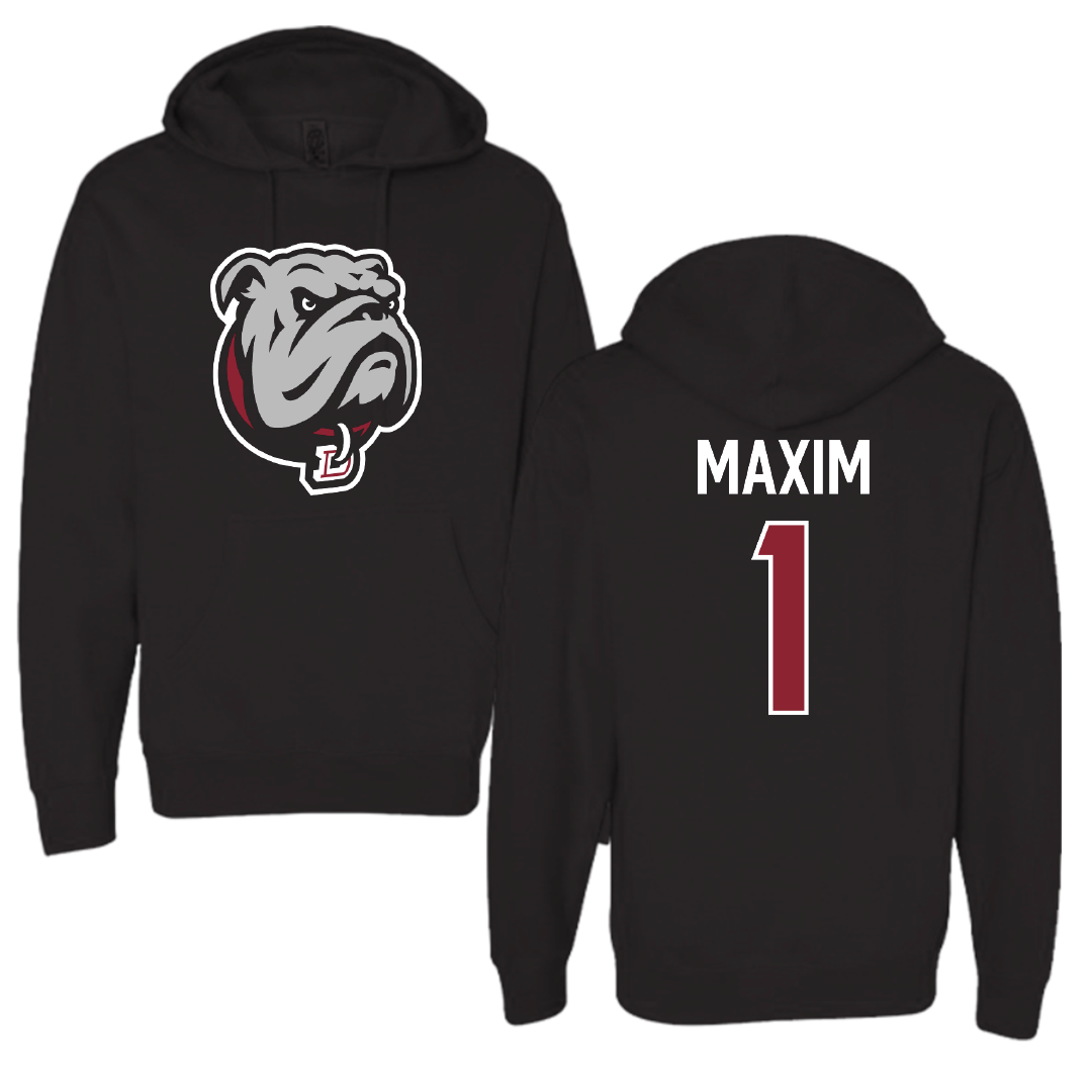Dean College Baseball Black Hoodie - #1 Bert Maxim