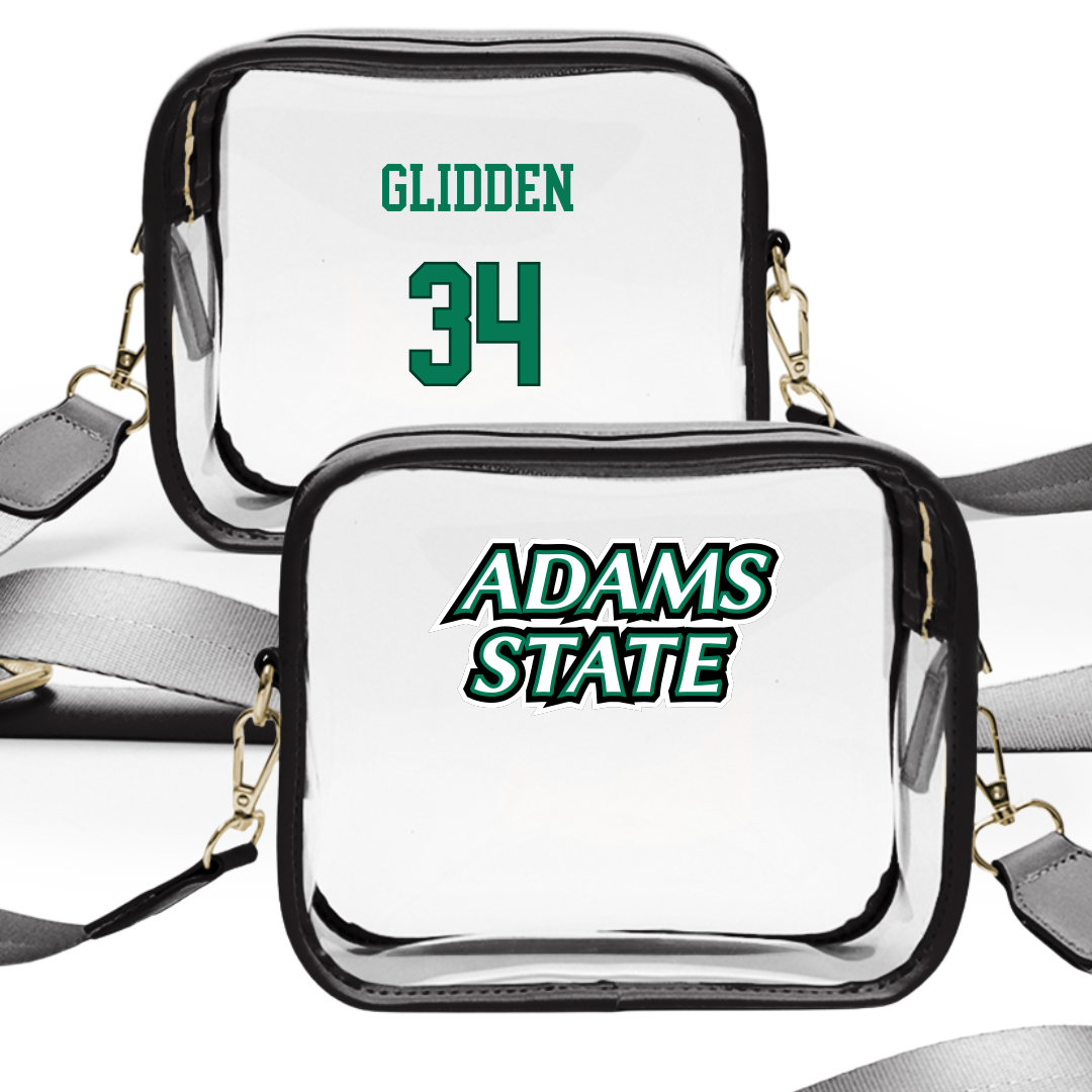 Adams State University Lacrosse (M) Black Clear Stadium Bag - #34 Austin Glidden