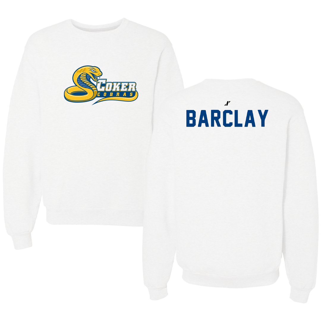 Coker University Golf White Crewneck - Maximilian Barclay