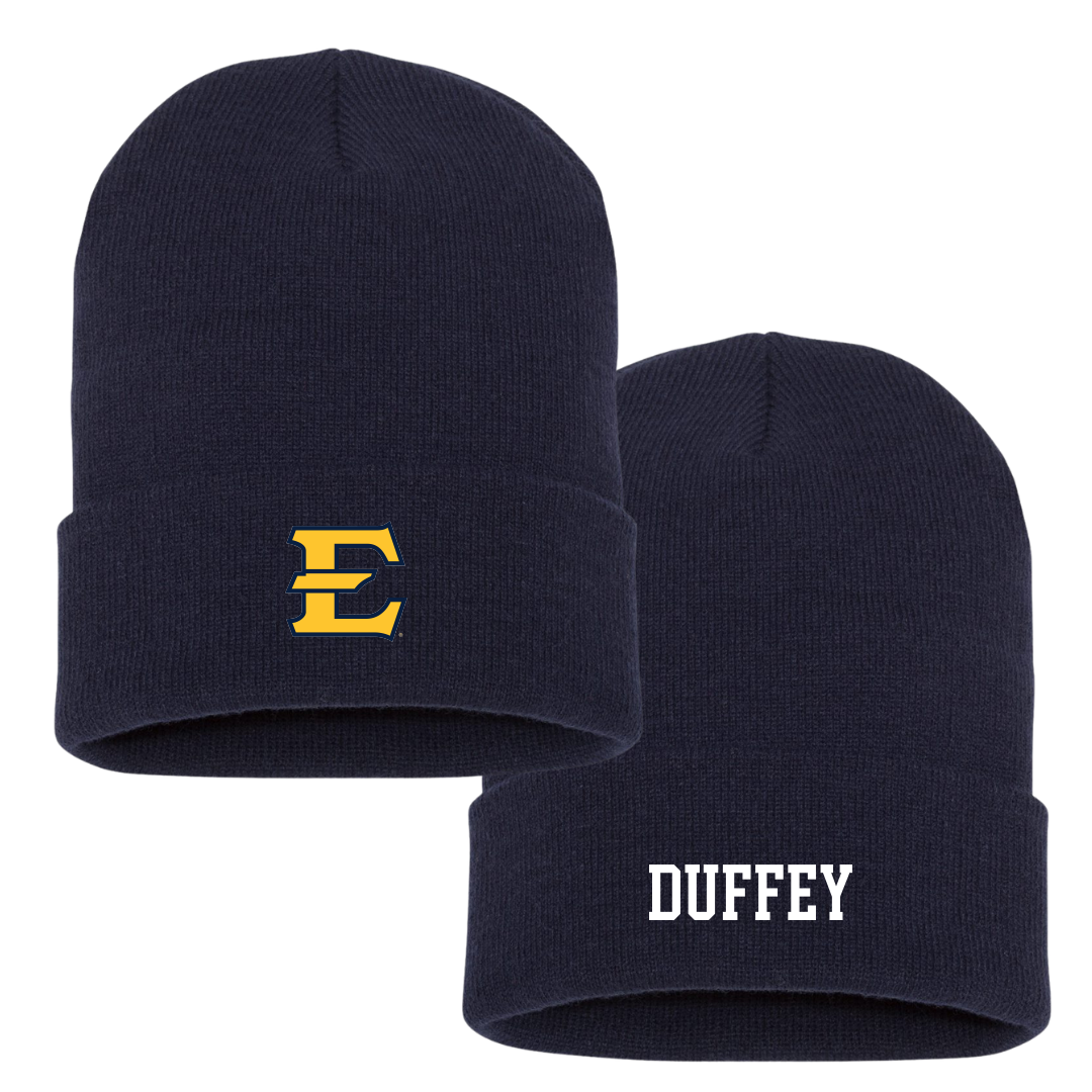 East Tennessee State University Soccer (W) Navy Beanie - #15 Ava Duffey