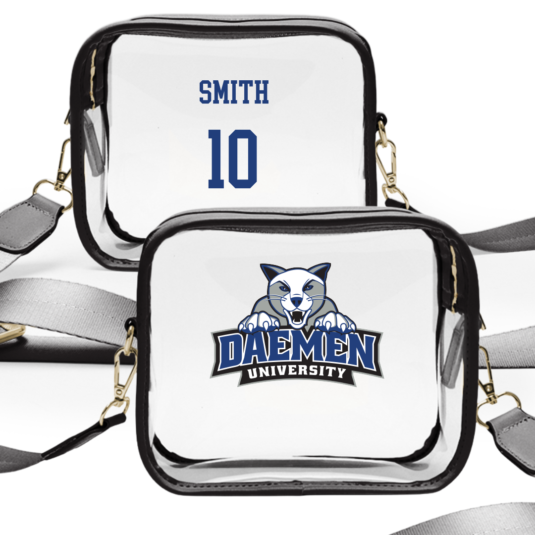 Daemen University Lacrosse (W) Black Clear Stadium Bag - #10 Ava Smith