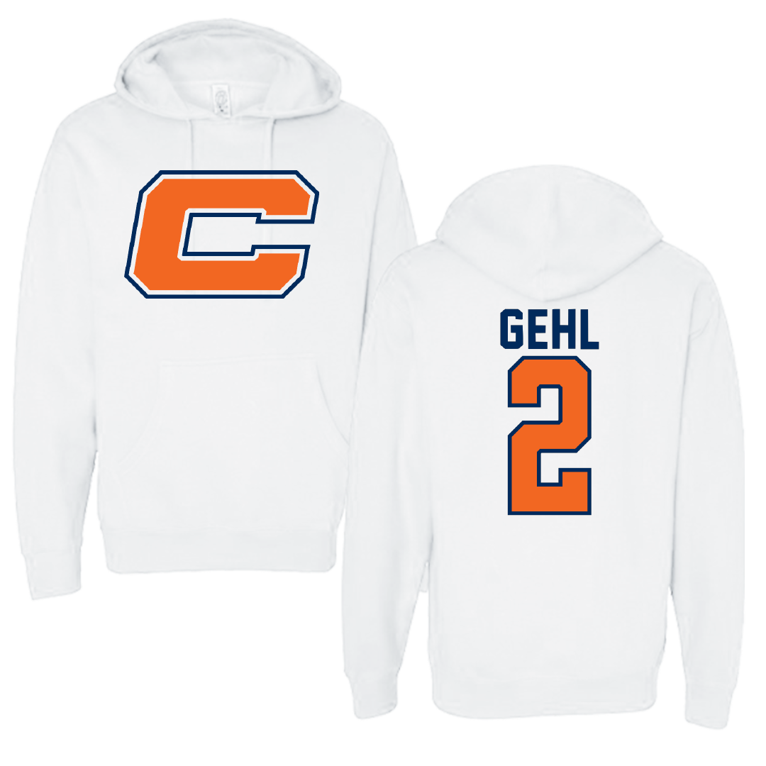 Carroll University Lacrosse White Hoodie - #2 Jake Gehl