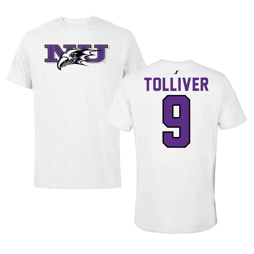 Niagara University Volleyball White Performance Tee - #9 Liana Tolliver
