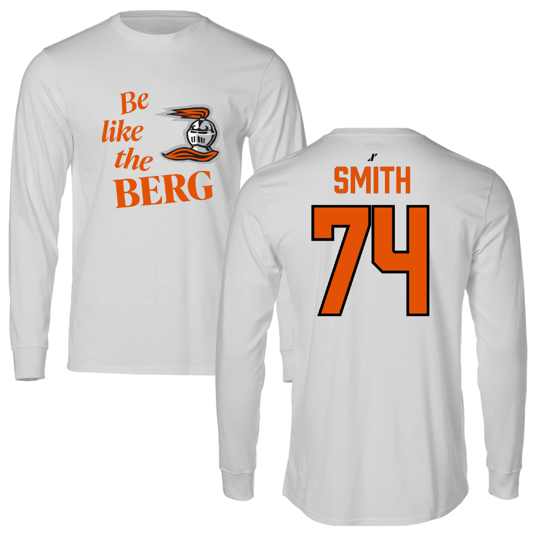 Heidelberg University Football Light Gray Be Like Us Long Sleeve - #74 Mitchell Smith
