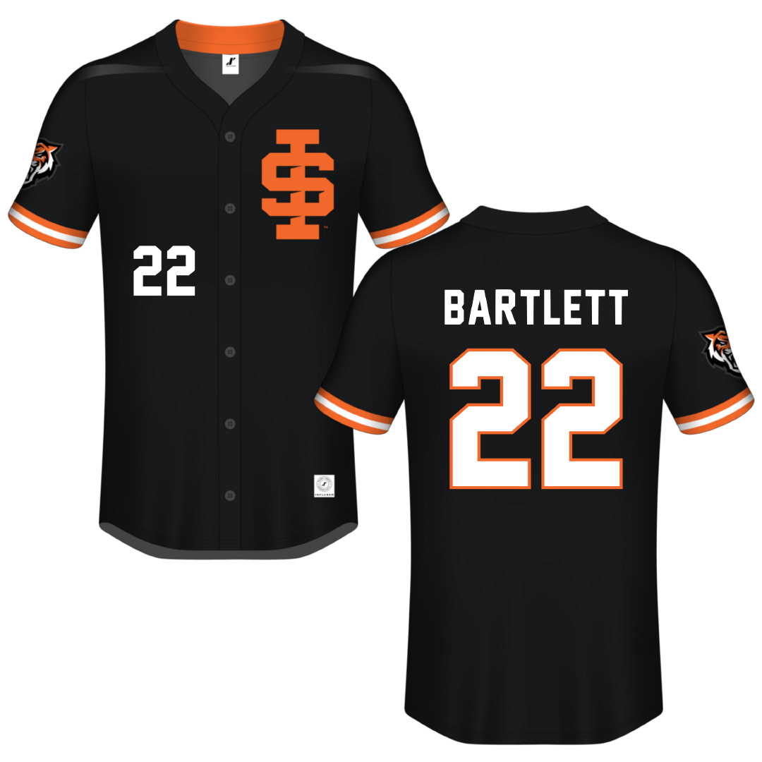 Idaho State University Black Button-Down Jersey - #22 Mya Bartlett