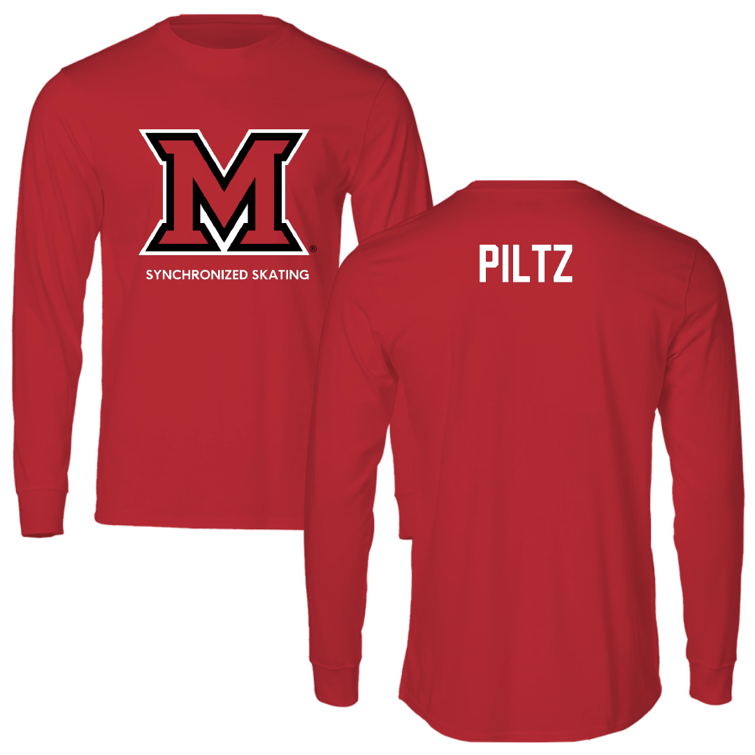 Miami University (Ohio) Synchronized Skating Red Long Sleeve - Ella Piltz