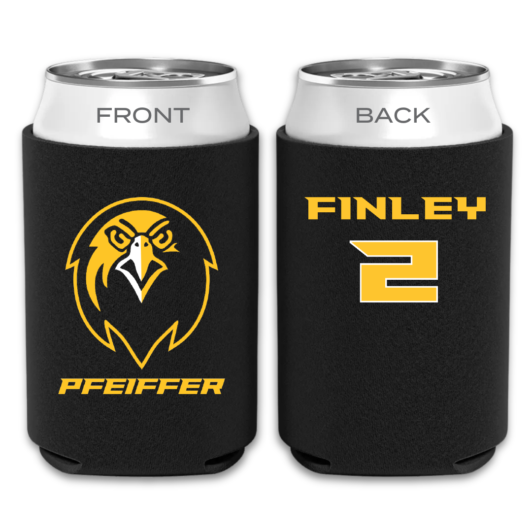 Pfeiffer University Lacrosse (M) Black Can Cooler - #2 Collin Finley
