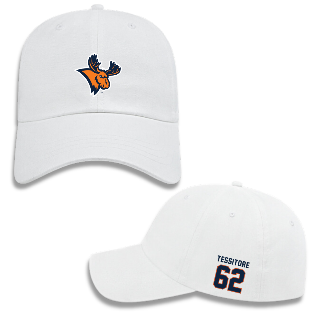 Utica University Football White Hat - #62 Carson Tessitore