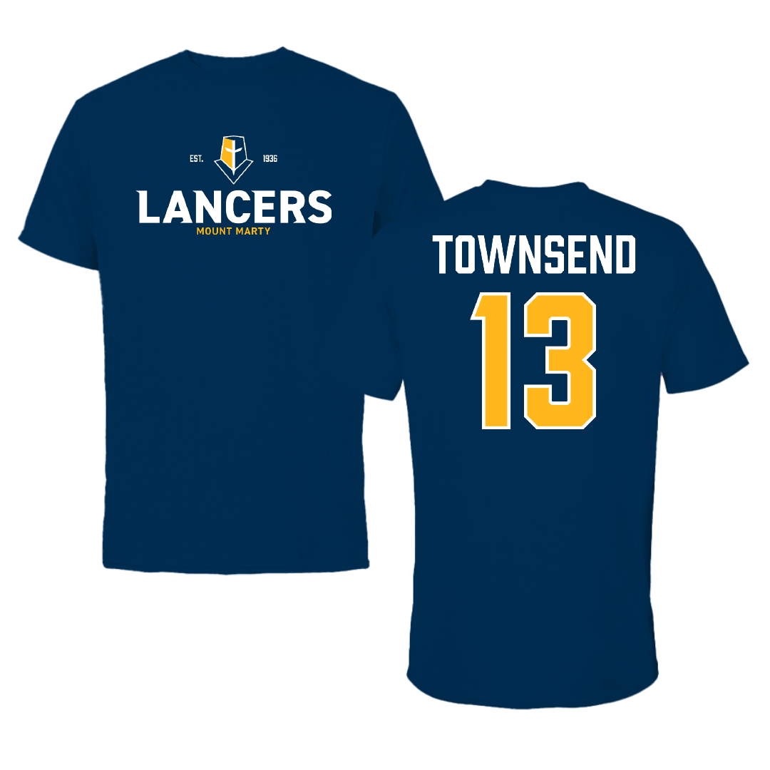 Mount Marty University Softball Navy General Tee - #13 Brooklyn Townsend