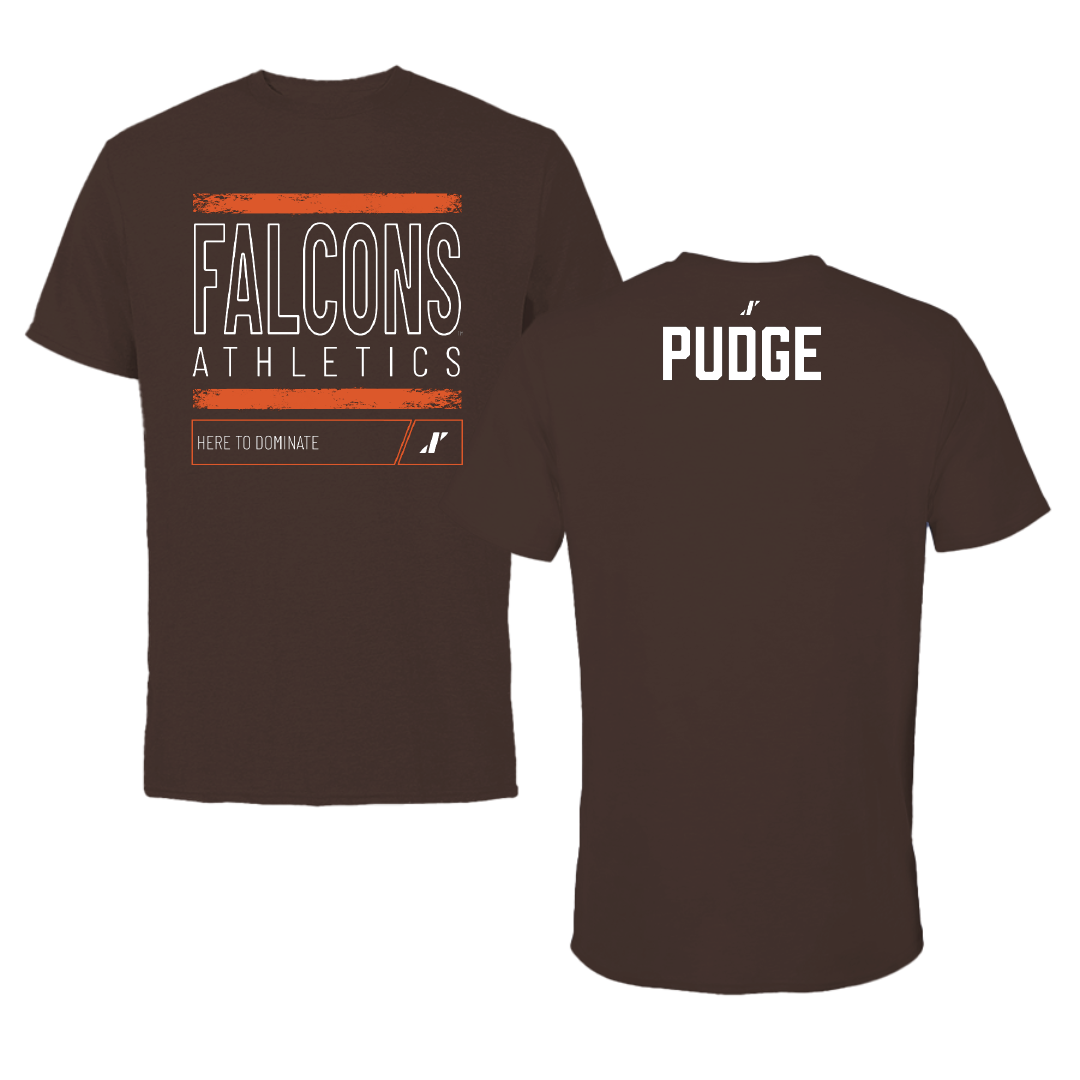 Bowling Green State University Football Brown Dominate Tee - Pudge