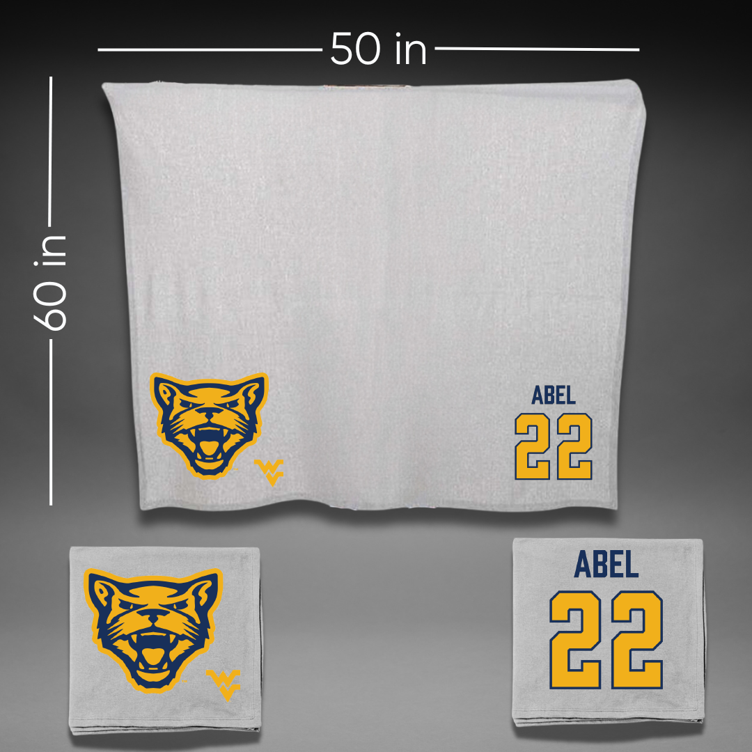 Potomac State College Softball Gray Blanket - #22 Alyssa Abel