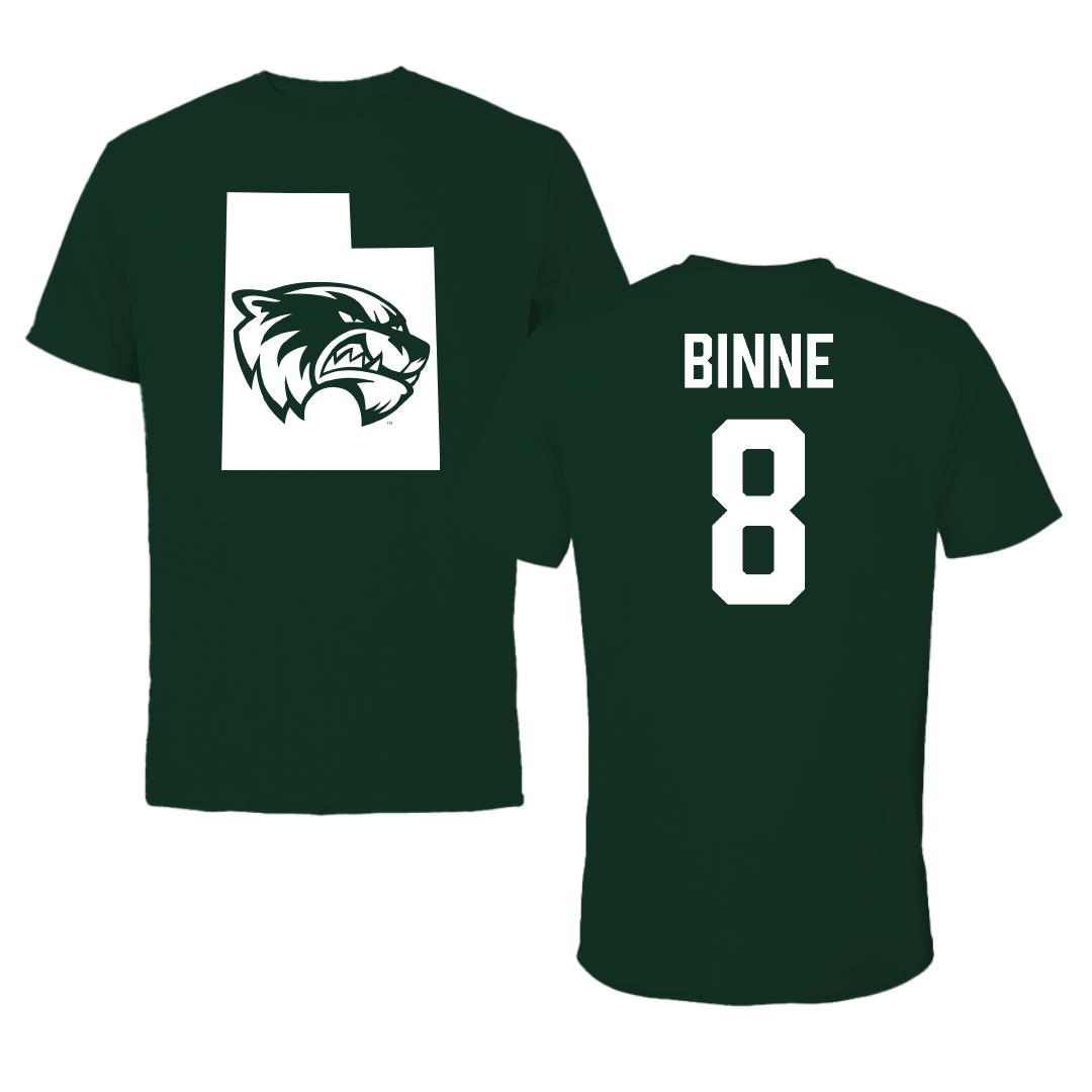 Utah Valley University Softball Forest Green State Performance Tee - #8 Ryley Binne