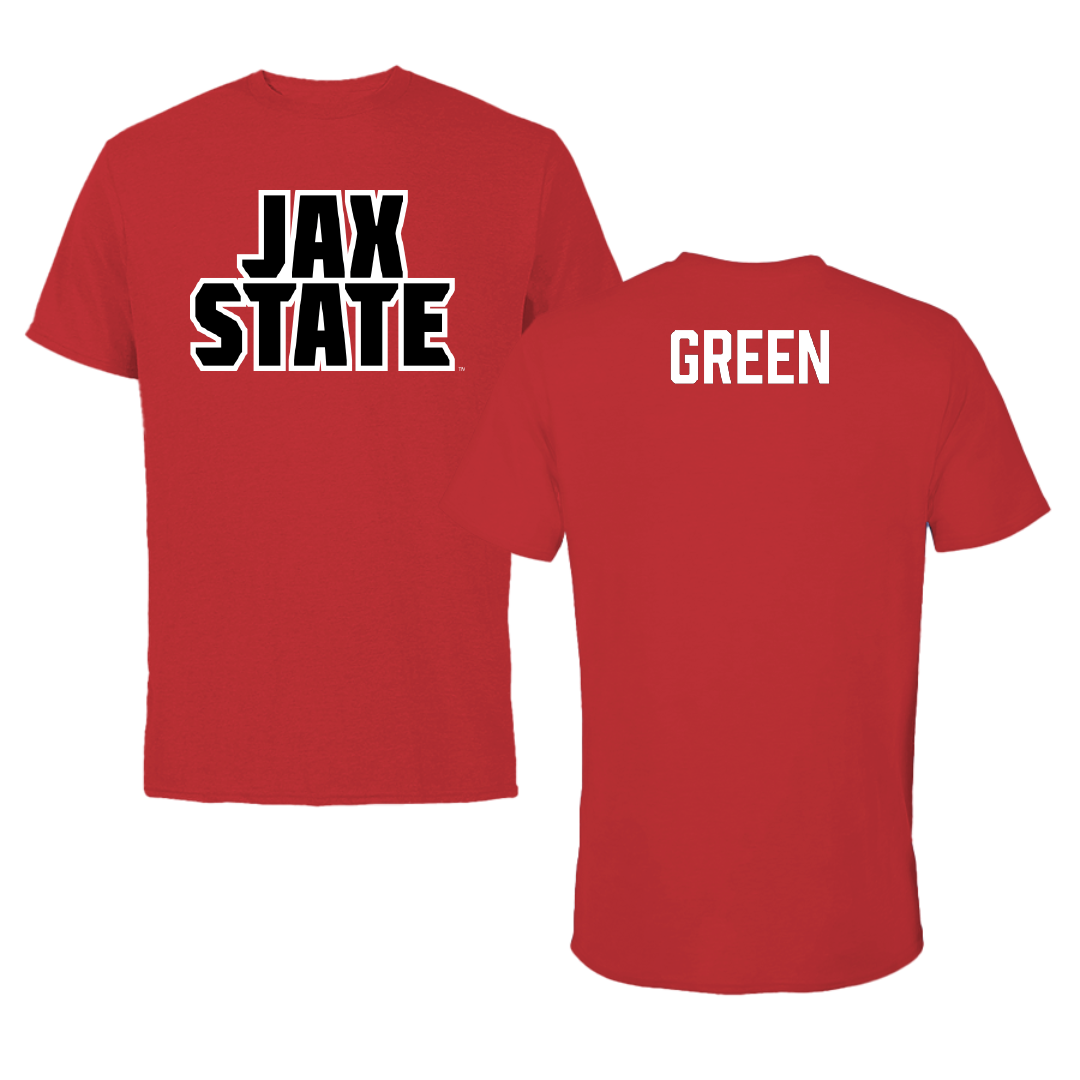 Jacksonville State University TF and XC Red Tee - Sam Green