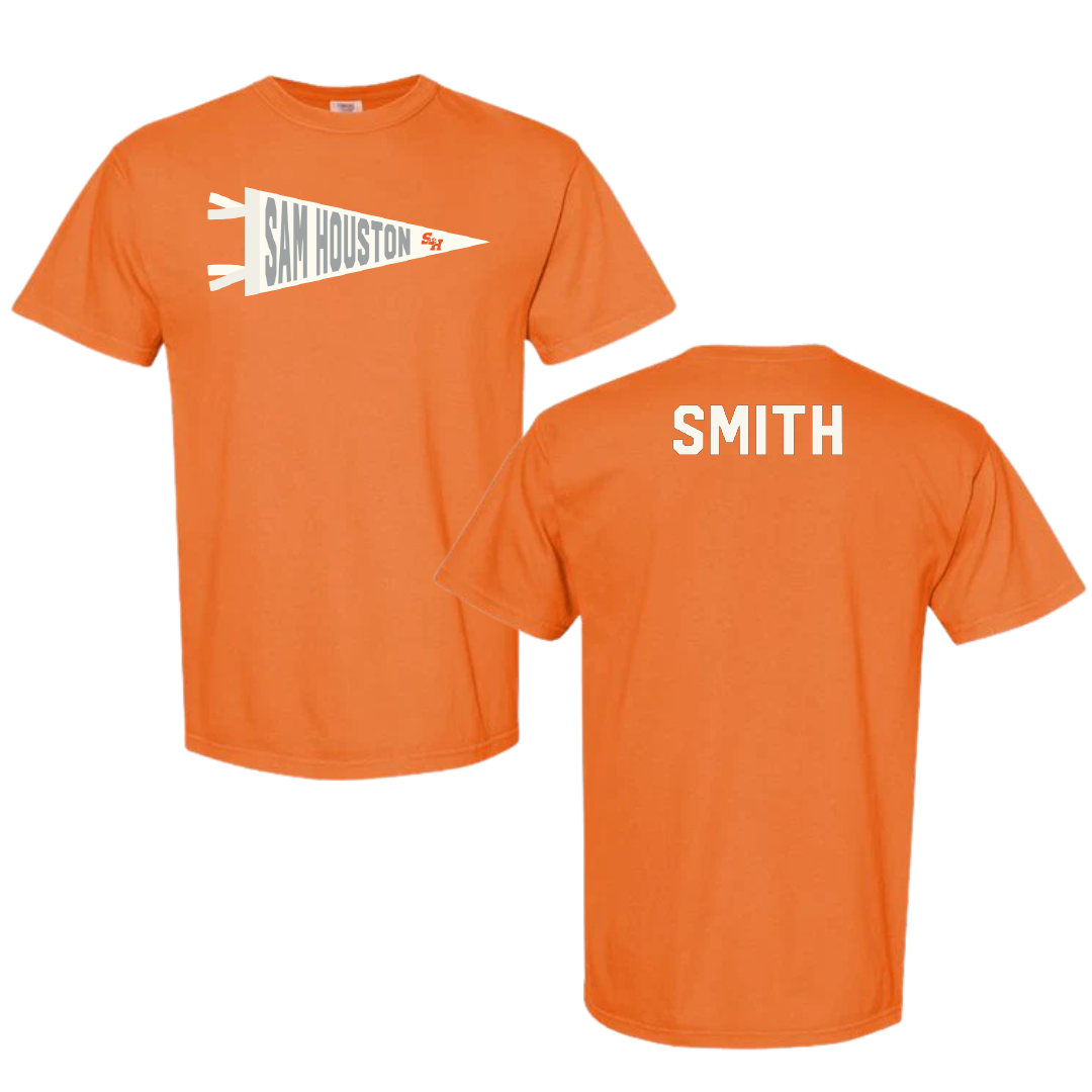 Sam Houston State University Beach Volleyball Orange Pennant Comfort Colors Tee - Kate Smith