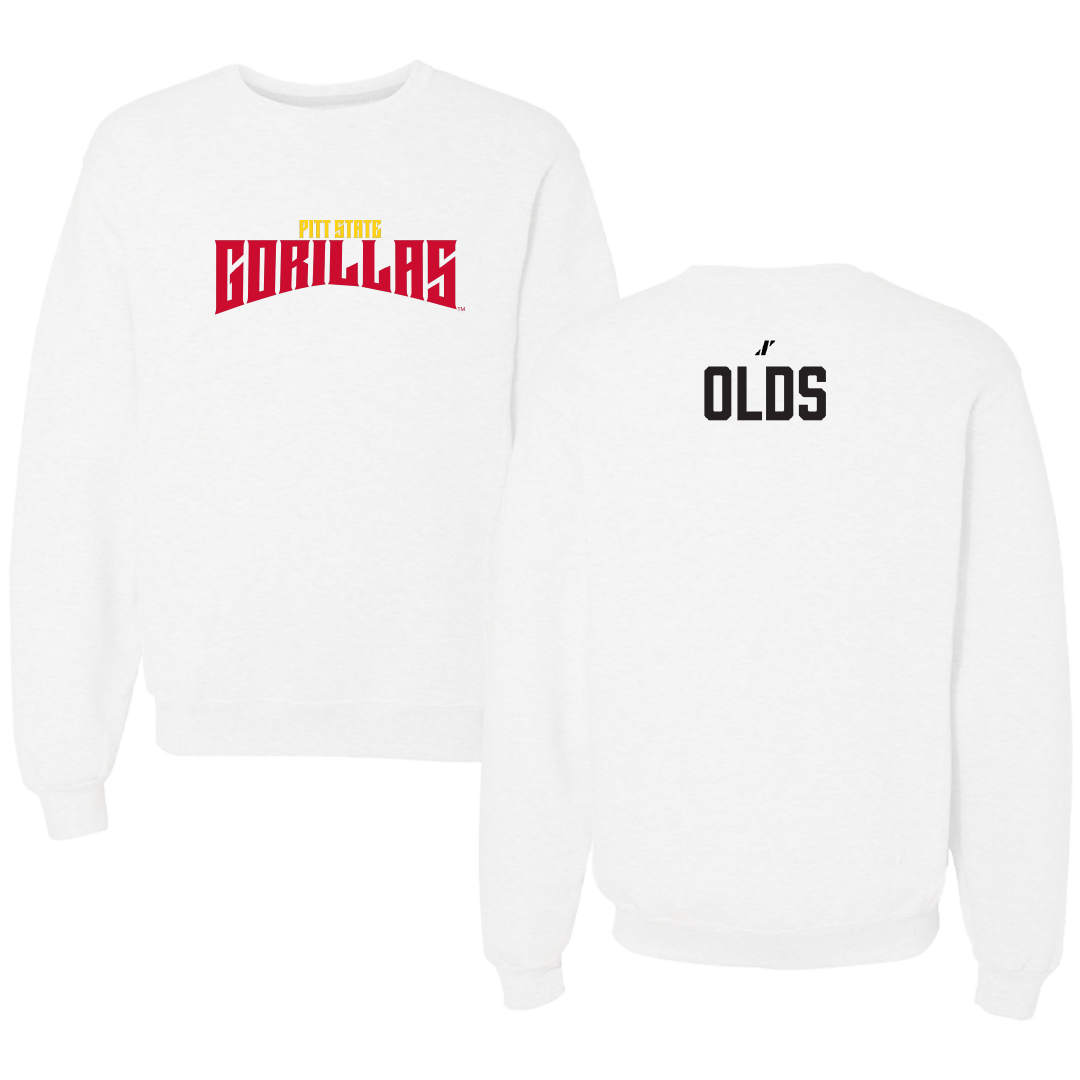 Pittsburg State University TF and XC White Classic Crewneck - Madi Olds