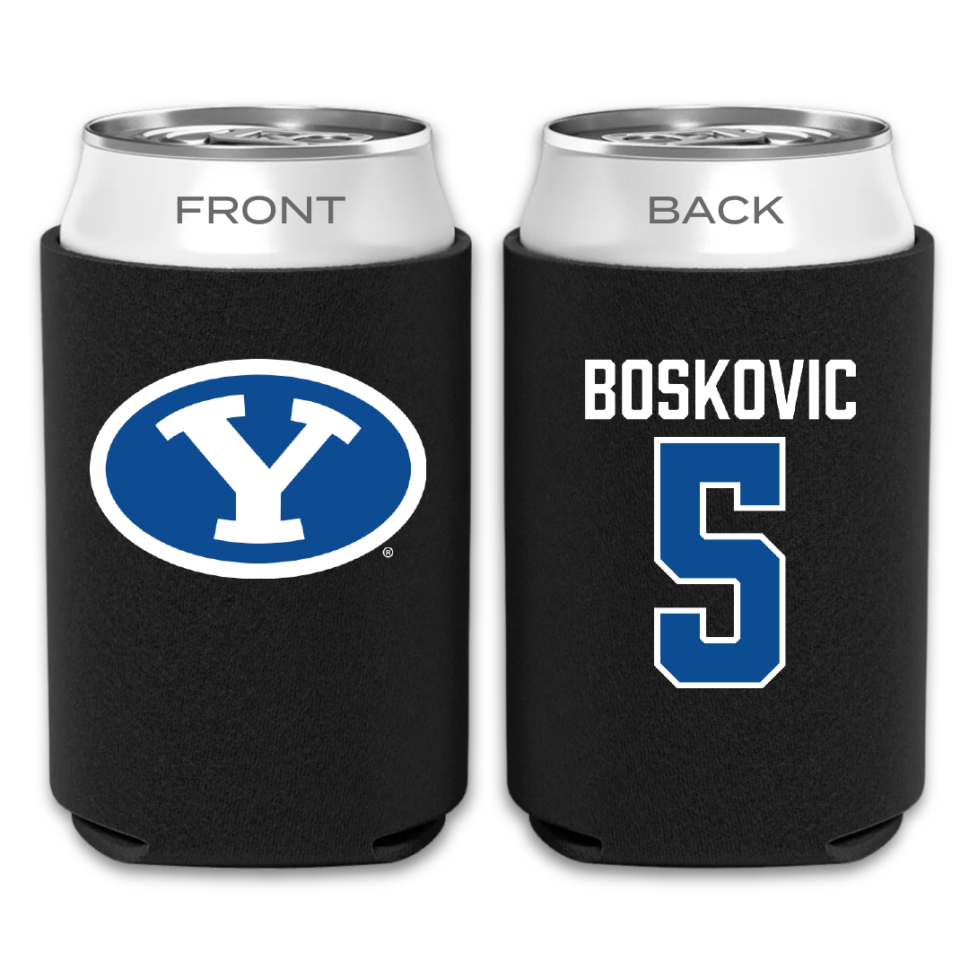 Brigham Young University Basketball Black Can Cooler - #5 Mihailo Boskovic