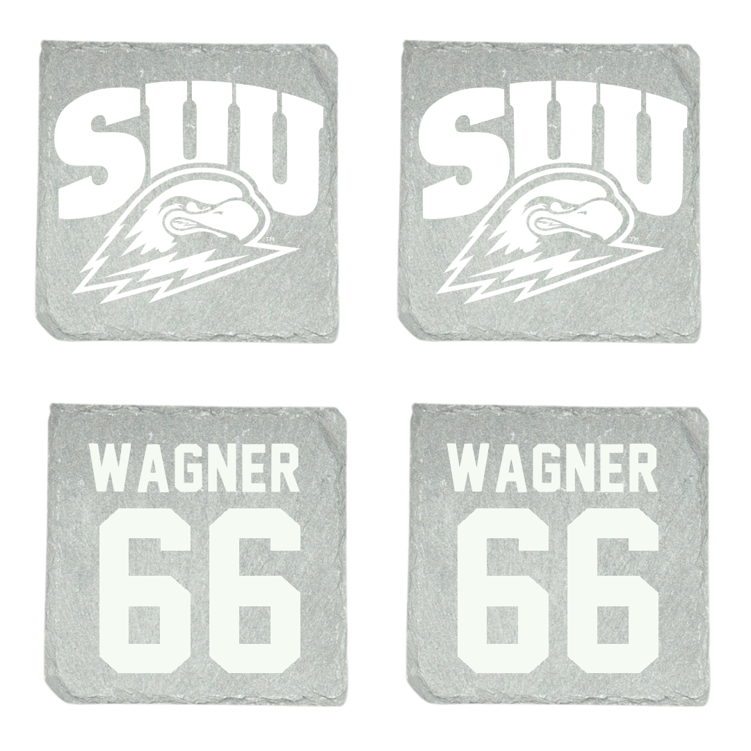 Southern Utah University Football Stone Coaster (4 Pack)  - #66 Ethan Wagner