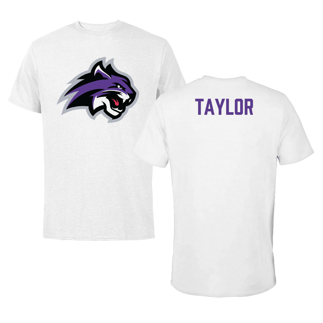 Wiley University TF and XC White Performance Tee - Kaiden Taylor