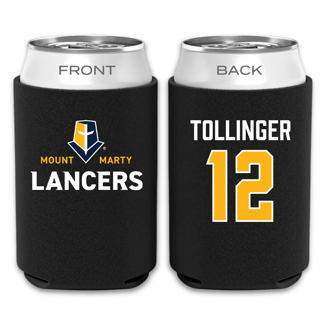 Mount Marty University Volleyball Black Can Cooler - #12 Kate Tollinger