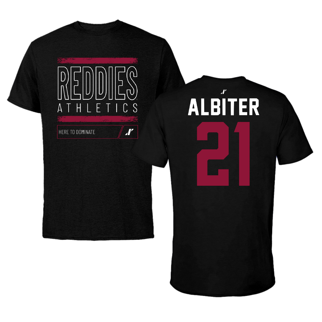 Henderson State University Softball Black Dominate Tee - #21 Jay Albiter